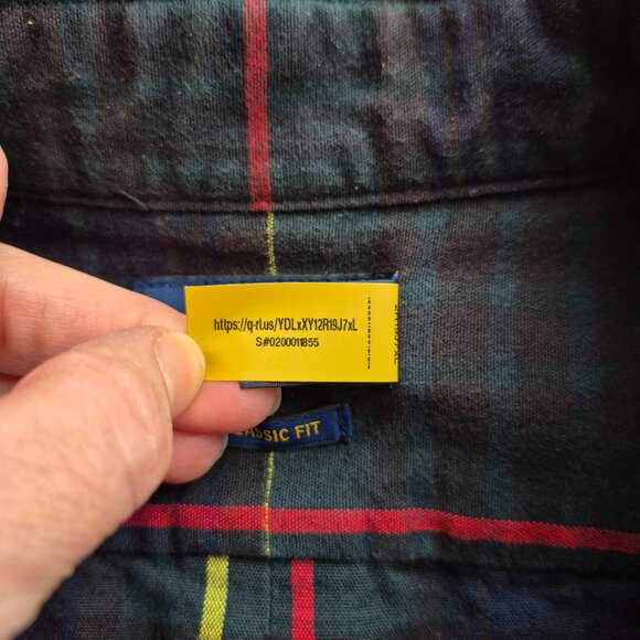 Polo Ralph Lauren Classic Fit Pony Shirt Men's XL Button Up Green Plaid - Picture 14 of 14